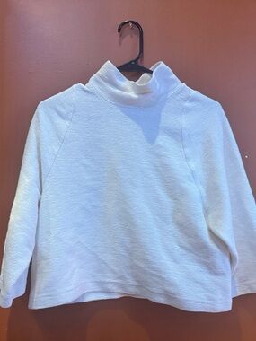 Texture & Thread by Madewell White Mockneck Shirt